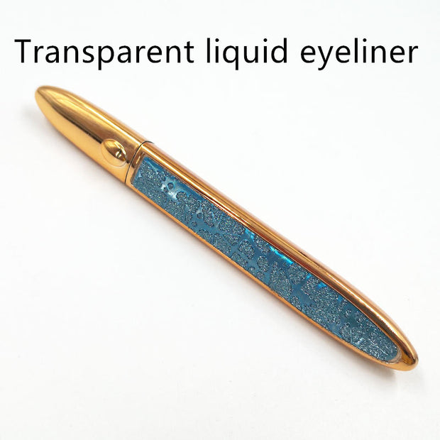 Self-Adhesive False Eyelashes with Multicolor Eyeliner