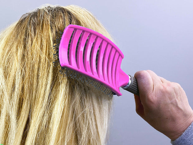 Anti-Static Nylon Detangling Hair Brush
