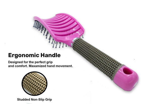 Anti-Static Nylon Detangling Hair Brush